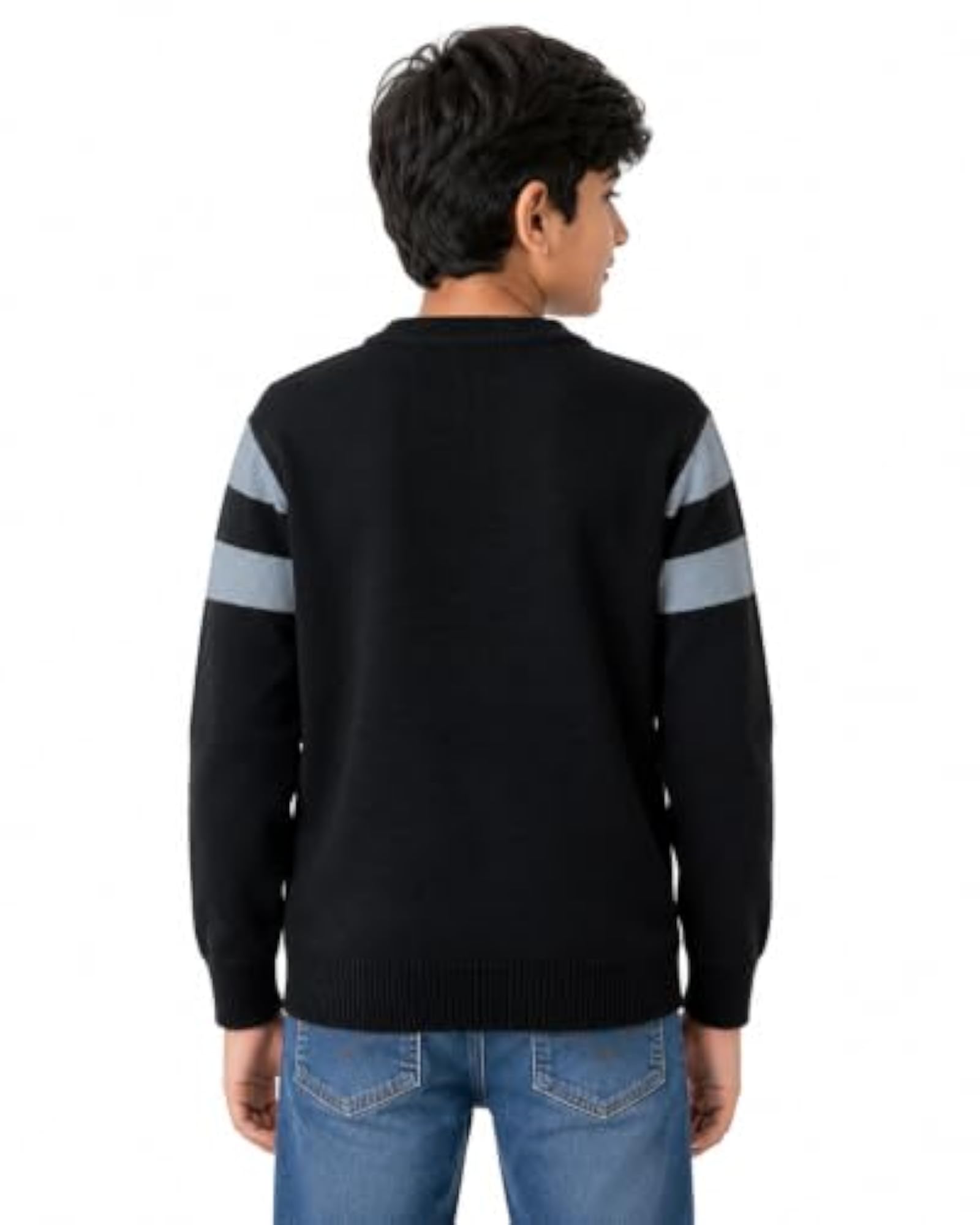 Regular Fit Winterwear Sweater for Kids, Multi-Colored, 11-12 Years
