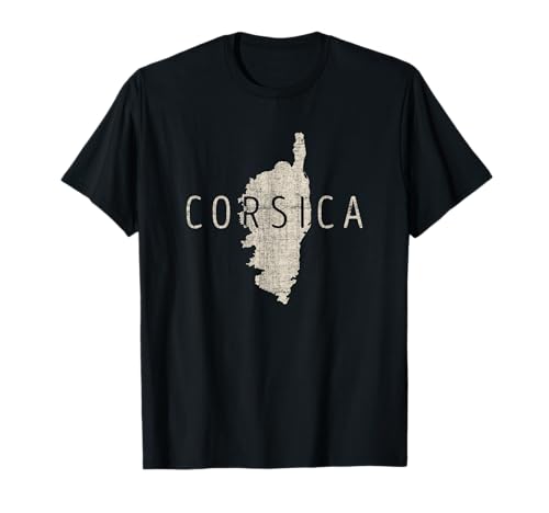 Corse Map Word Art - Corse France Souvenir T-Shirt