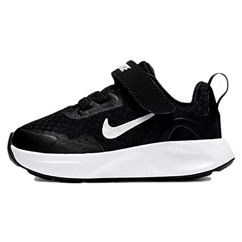 Nike Mixte enfant Wearallday Baby Toddler Shoe, Black White, 22 EU