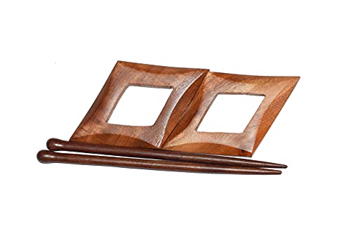 Premium Polished Wooden Shawl Pins Hair Barrettes and Hair Clip Beautiful gift image 3