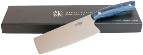 Miniatura 9 de Middleton Made Knives Echo 6 Nakiri - Cuchillo de chef de 6 pulgadas - Cuchillo de chef profesional hecho a mano - Cuchillo de chef hecho con acero