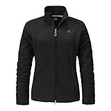 2-Wege Reißverschluss Schöffel Damen Fleece Jacket Leona3 Fleecejacke, Black, 42