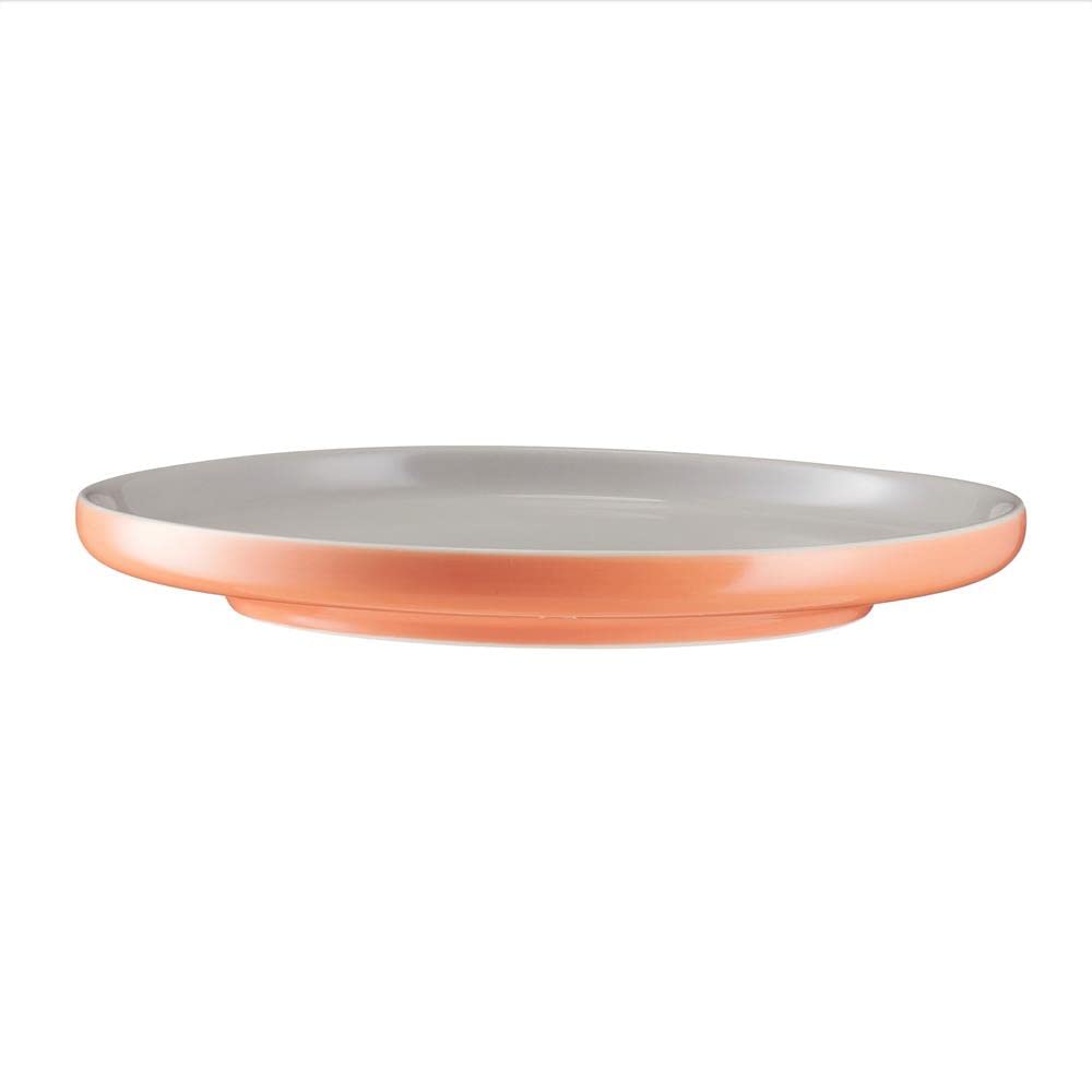 VILLA ITALIA Serwis kawowy porcelanowy na 6 osób Zestaw filiżanek Filiżanka, Talerz deserowy do kawy lub herbaty BORNEO orange-grey-yellow-blue PC303-K