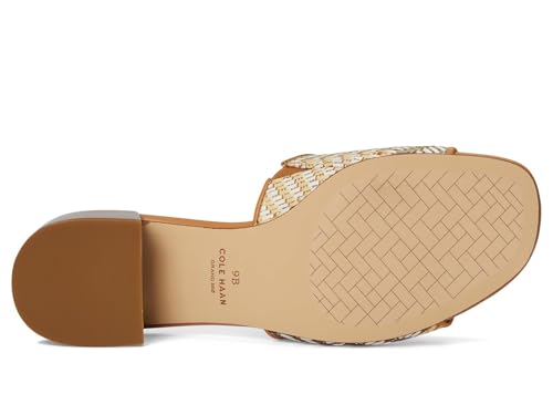 Cole Haan Cole Haan Women's Calli Single Band Sandals, Striped Raffia, 6.5-B US