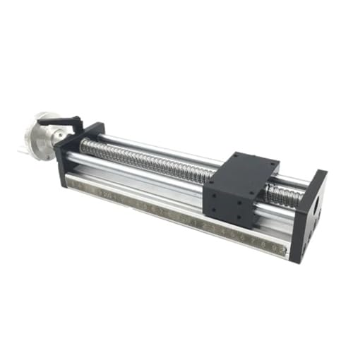 Dual Optical Axis Manual Sliding Table Rail Guide Manual Sliding Table Digital Display Linear Rail Stage SFU1605 C7 Ball Screw with Handwheel(200mm Stroke)