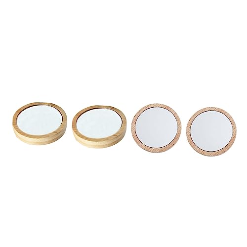 FRCOLOR 8 espejos redondos portátiles para maquillaje miniatura 7