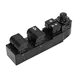 A ABSOPRO 1 AUTO Power Window Switch No.BKC666350A Window Control Switch for Mazda 3 2015-2017 with Rearview Mirror Fold Front Left Driver Black