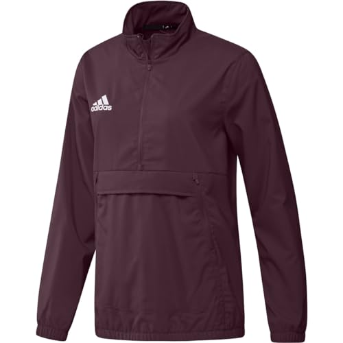 Pull tissé adidas haut de gamme bordeaux blanc pour femme