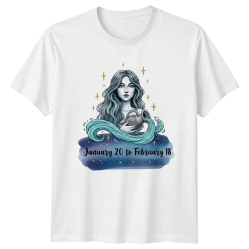 Sassy Souls January 20 to February 18 Womens T-Shirt Aquarius Astrology Zodiac Gift for Her 3XL White