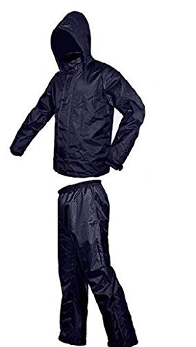 DSquared Polyester Waterproof Raincoat Super Soft Durable Bikers Rain Jacket and Pant for Men with Adjustable Hood_Pack of 01