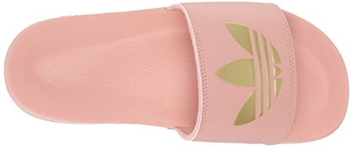 adidas Originals Women's Adilette Lite Slide Sandal, Wonder Mauve/Wonder Mauve/Matte Gold, 6