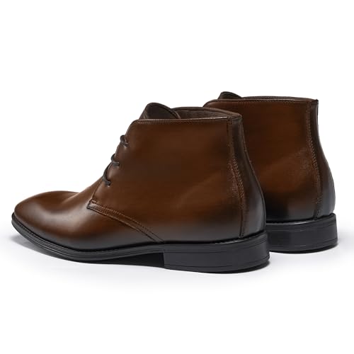 Image of Holy dove Men's Lightweight Dress Boots Leather Ankle Oxford Boot