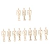 HAPINARY 12 Pcs Drawing Model The Mannequin Office Sketching Mannequin Hand Mannequin Drawing Dinoswift Human Male Doll Ragdoll Mannequin Model Drawing Mannequin for Artists Beige Wooden