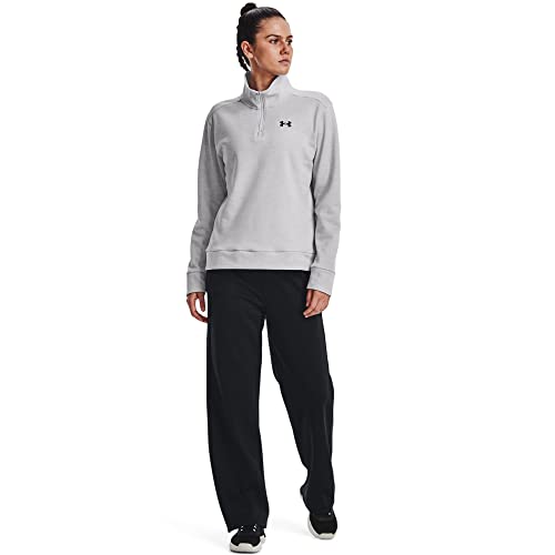 Under Armour Womens Armourfleece Tapered Leg Pant , (001) Black / / White , Large #TOP2