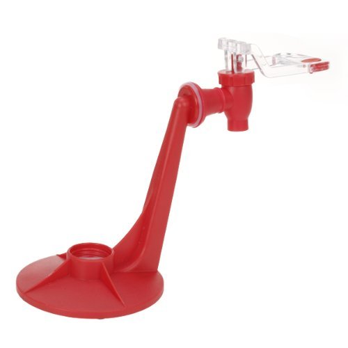 U/ D Soda Dispenser - Carbonated Drink Machine - Inverted Water Dispenser - Red Acrylic - Manual Operation