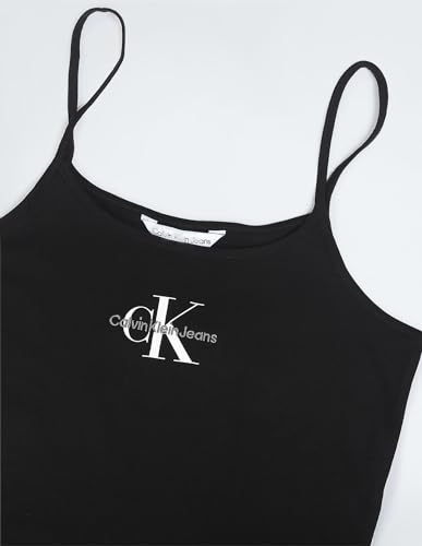 Calvin Klein Damen Tank Top Monologo Strappy Slim Fit, Schwarz (Ck Black), XXL 4