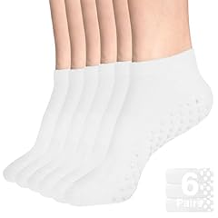 6 Pair With Grips(6 White)