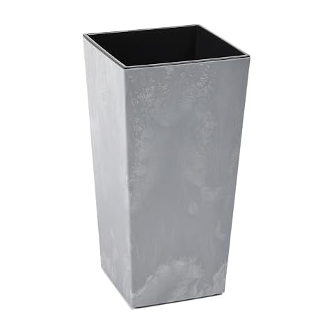 Gordanluk Concrete Effect Tall Planter Pot Cover