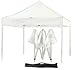 ProSource 10x10 Pop Up Canopy Tent, Easy Up Design for Picnics, Events, Camping, and Outdoor Use, Adjustable Shade with 1-Button Functionality, Carrying Bag Included