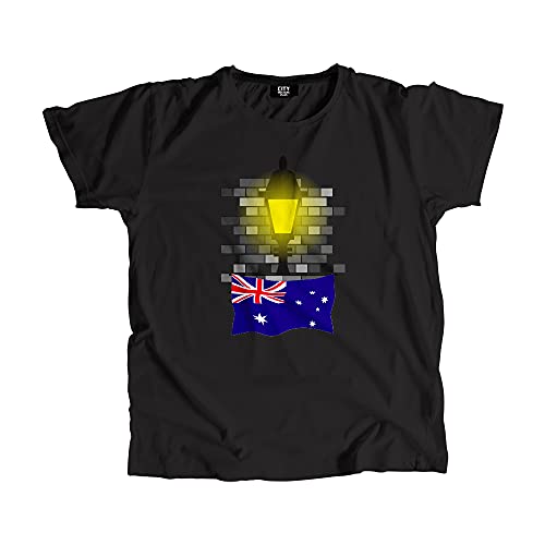 T-shirt Australia Street Lamp Bricks unisexe aux finitions soignées en coton