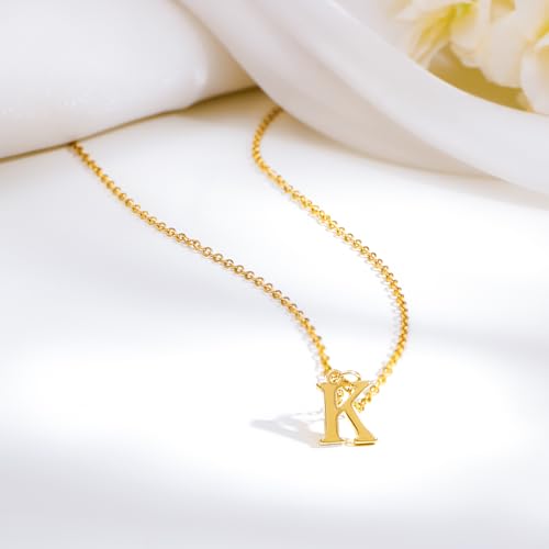 Image of Rubans Demi Fine Stainless Steel Alphabet Pendant CZ Gift for Women & Girls