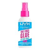 NYX Professional Makeup Face Glue Setting Spray, spray fijador de maquillaje transparente, acabado ligero y fórmula...