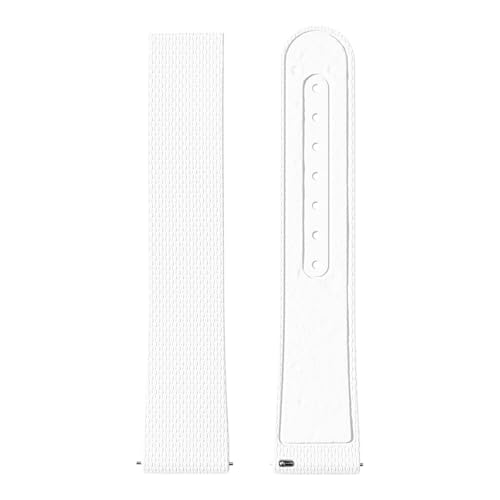 Omega X Swatch MoonSwatch 20mm FKM NCbN[X Y fB[X jo[TpvohANZT[ɑΉ(White-No buckle)