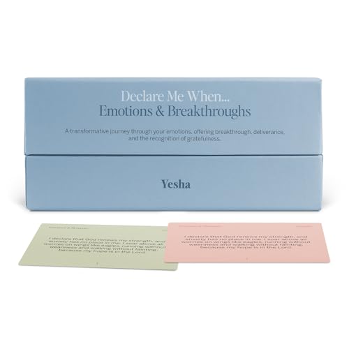 Image of Yesha Bible Verse Cards, Scripture Cards & Christian Prayer Cards - Daily Devotional Cards for Faith, Encouragement & God's Promises - 100 Mini Scripture Cards for Emotional Healing, Mental Health & Encouragement