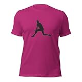 Casper Ruud Tennis Black Silhouette Cotton Short Sleeve Shirt
