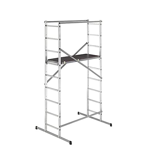 Echafaudage pour escalier intérieur et extérieur 1,7m/3,7m en Aluminium Hailo HobbyStep H4