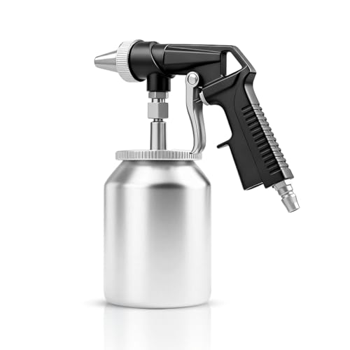 LOMUG Pistolet de sablage avec une pression de travail de 6,2 bar. Le sableur a une consommation d'air de 198 L. Le pistolet de sablage convient pour le...