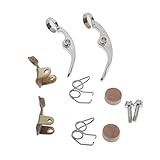 EHJRE 2セットトランペットウォーターキーバルブスプリングスクリューウォーターキーホルダーキット, ゴールデン+シルバー