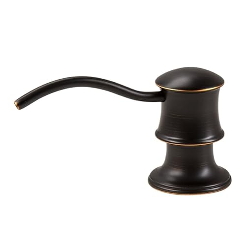 Distributeur de savon en laiton bronze frotté avec pompe intégrée pour cuisine