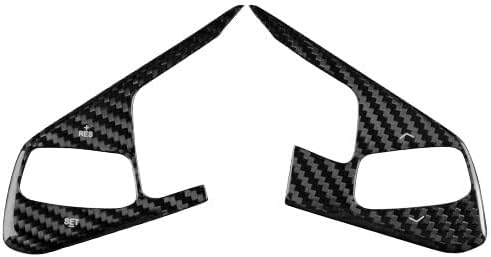 Fit For C-h-e-v-r-o-l-e-t Corvette C8 2024 2025 Car Steering Wheel Button Cover Dry Carbon Interior Accessories Trim Real Hard Carbon Fiber(Type 1)