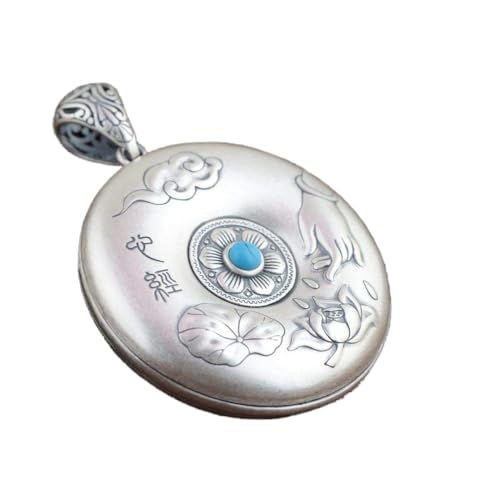 Collier bouddhiste en argent S925 et turquoise pour votre look bohème