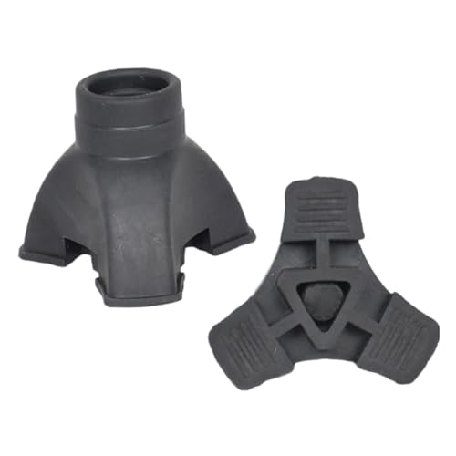 HAPINARY 2pcs Crutch Pads Rubber Tips for Canes Walking Cane Accessories Crutch Feet Sleeves Non-Slip Crutch Feet Tip Crutches Pads Crutch Replacement Tips Cane Replacement Tips Crutch Tips