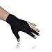 Kisangel Professional Billiard Gloves Non-Slip 3 Finger Cue Glove Elastic Fit for Snooker Pool and Cue Sports