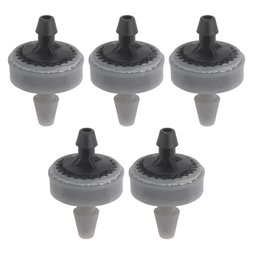 Image of 5 Pack 4LPH End Line Pressure Dripper 4/13 mm Automatic Compensating Dripper In-built Filter for Hozelock Watering System Irrigation Parts Water Garden Hose Gardening Plants Home Greenhouses