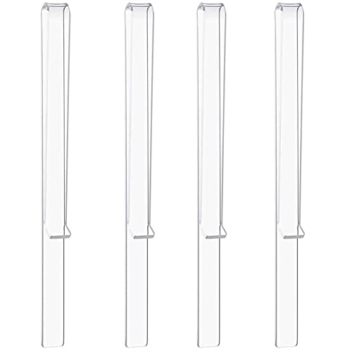 4Pcs Clear Acrylic Music Clips Music Stand Clips Book Reading Sheet Music Page Clips Marker Holder Wind Clips for Pianist Students Piano Music Reading Tool