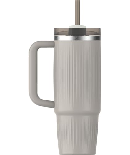 Image of STANLEY Quencher H2.0 Tumbler with Handle and Straw 30 oz | Flowstate 3-Position Lid | Cup Holder Compatible for Travel | Insulated Stainless Steel Cup | BPA-Free | Fluted Ash Gloss