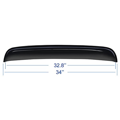 Mifeier 34" /88Cm Universal Dark Smoke Sun/Moon Roof Rain Snow Guard Window Visor Deflector #TOP2