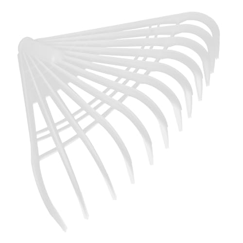 Yardwe Rastrello Da Giardino Per Foglie Rastrello In Plastica Per Arbusti Con 12 Denti Rastrello Da Giardinaggio Per Foglie Tagliata Ramoscelli Aghi Di Pino Ghiande Detriti