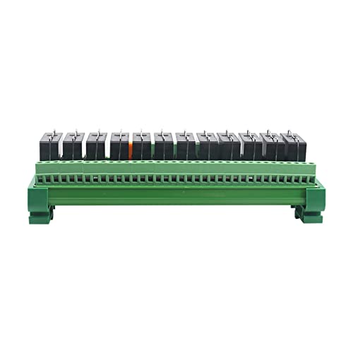 Relé de interfaz para carril DIN 24V 1NO 1NC de 12 canales para PLC NPN PNP 3