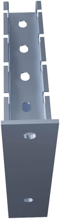 NavePoint Electro Zinc Plated Wire Mesh Cable Tray Bracket, Silver Steel, Triangle, Wall Mount, 200mm, 2 Pack