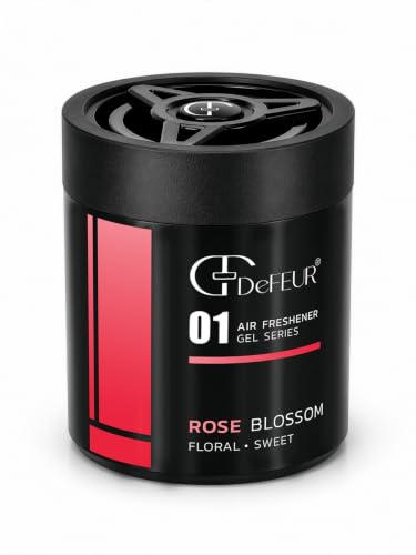 Image of Car Perfume Luxury Long Lasting - Defeur Rose Blossom Gel Car Freshener for Dashboard | Premium Floral Car Air Freshener | Car Perfume Diffuser | Car Accessories 2025 | Odor Eliminator