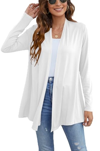 Ladlop Women's Lightweight Open Front Cardigans Long Sleeve Casual Soft Drape Fall Cardigan3