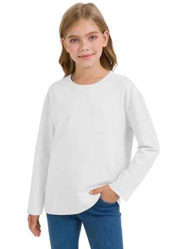 Girls Long Sleeve Workout Tops Oversized Shirts Crew Neck Graphic Gym Clothes Kids Baggy Winter Clothing3