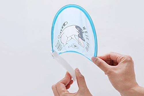 CHIDAKASH Folding Fan Durable Cloth Hand Fan for Kids Women Men Travel Outdoor Indoor Use (1 Pc, Multicolor) 4