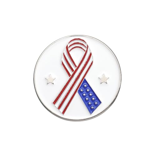 Image of Rhinestone Brooch Pins for Women, Vintage Crystal Enamel Brooches, American Flag Pin Patriotic Lapel Pins Gift for Suit Clothes Bag Accessories