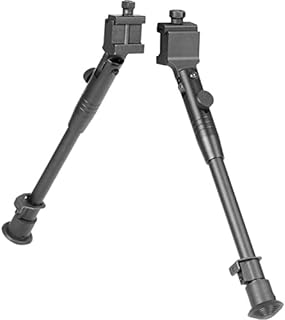 9-12 inch Tactical Dual Bipod Adjustable for Breakbarrels/Underlevers Air Rifles Picatinny/Weaver Side Mount - bravovski
